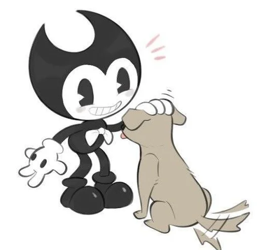 Sticker from the "Bendy And The Ink Machine" sticker pack