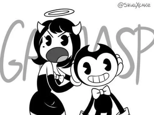 Sticker from the "Bendy And The Ink Machine" sticker pack