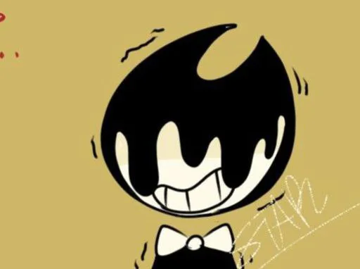 Sticker from the "Bendy And The Ink Machine" sticker pack