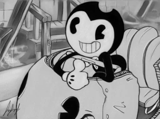 Sticker Bendy And The Ink Machine