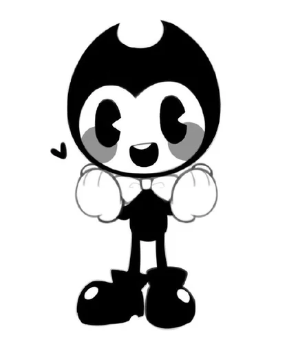 Sticker from the "Bendy And The Ink Machine" sticker pack