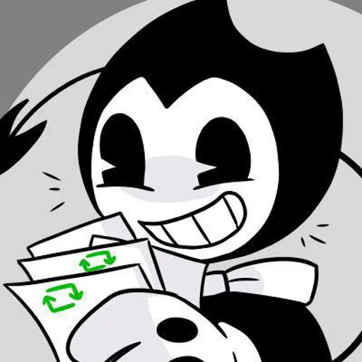 Sticker from the "Bendy And The Ink Machine" sticker pack