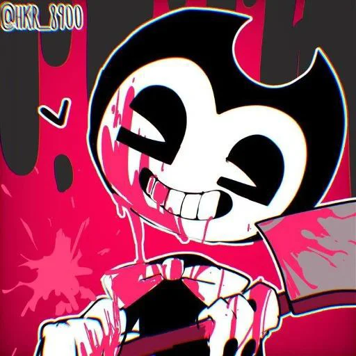 Sticker Bendy And The Ink Machine