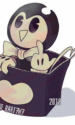 Sticker Bendy And The Ink Machine