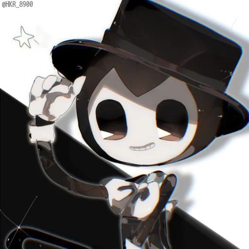 Sticker from the "Bendy And The Ink Machine" sticker pack