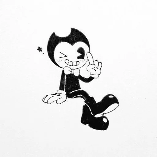 Sticker from the "Bendy And The Ink Machine" sticker pack