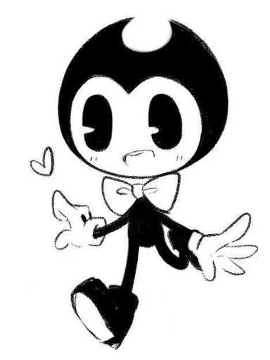 Sticker from the "Bendy And The Ink Machine" sticker pack