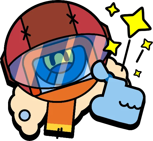 Sticker from the "brawl stars" sticker pack