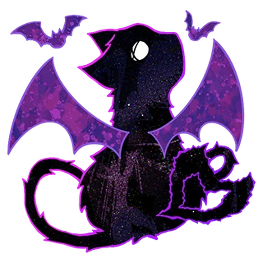 Sticker from the "Halloween Space Cat 🎃" sticker pack