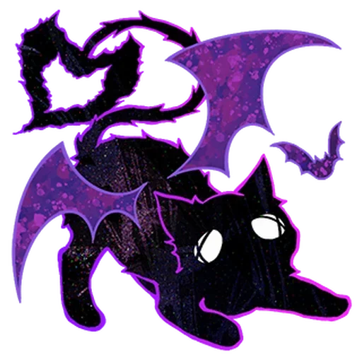 Sticker from the "Halloween Space Cat 🎃" sticker pack