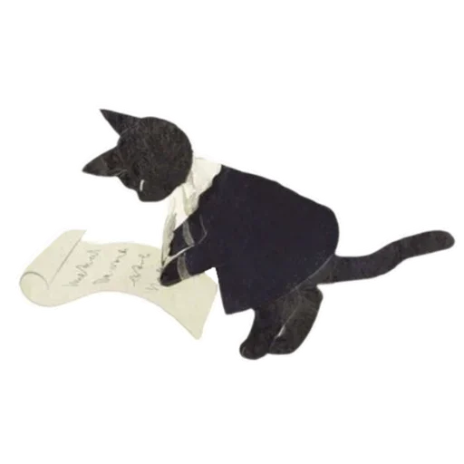 Sticker from the "Cat and Rabbit in Wonderland" sticker pack