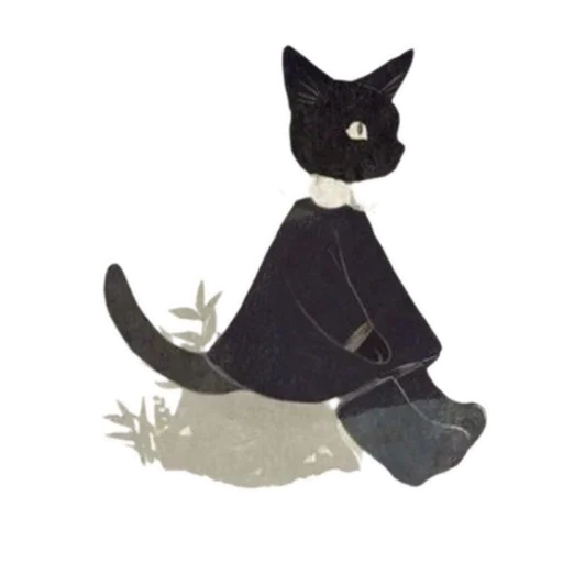 Sticker from the "Cat and Rabbit in Wonderland" sticker pack