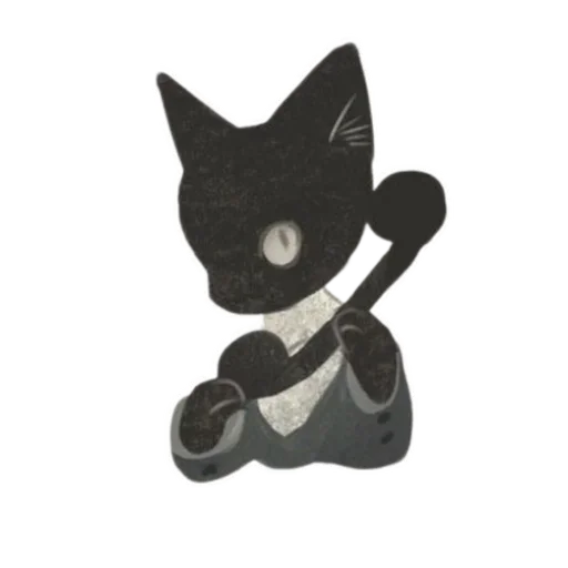 Sticker from the "Cat and Rabbit in Wonderland" sticker pack