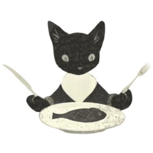 Sticker from the "Cat and Rabbit in Wonderland" sticker pack