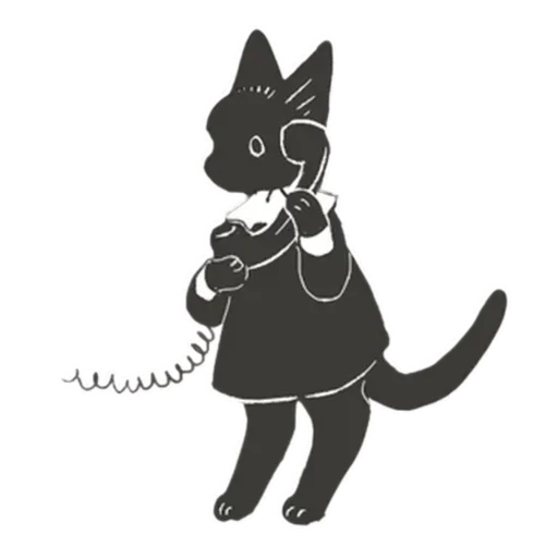 Sticker from the "Cat and Rabbit in Wonderland" sticker pack