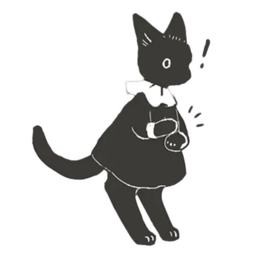 Sticker from the "Cat and Rabbit in Wonderland" sticker pack