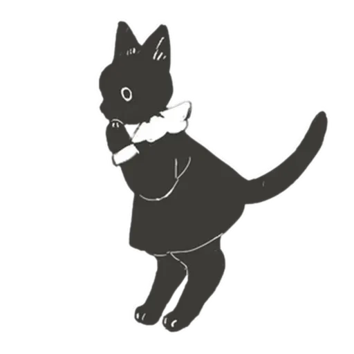 Sticker from the "Cat and Rabbit in Wonderland" sticker pack