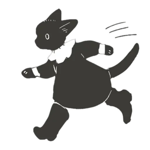 Sticker from the "Cat and Rabbit in Wonderland" sticker pack