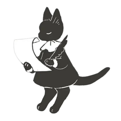 Sticker from the "Cat and Rabbit in Wonderland" sticker pack