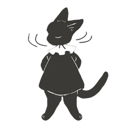 Sticker from the "Cat and Rabbit in Wonderland" sticker pack