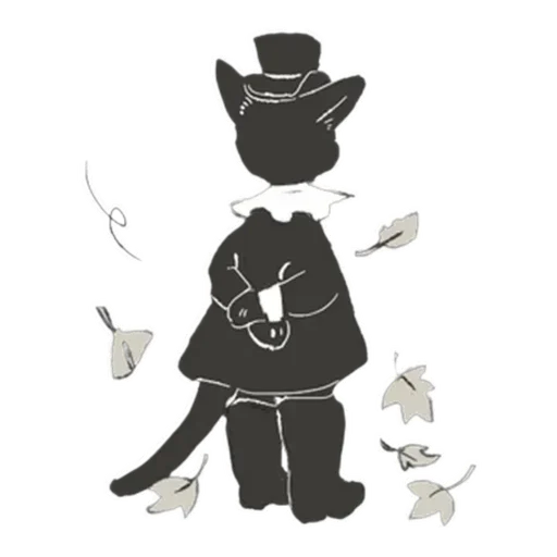 Sticker from the "Cat and Rabbit in Wonderland" sticker pack