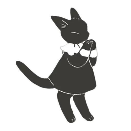 Sticker from the "Cat and Rabbit in Wonderland" sticker pack