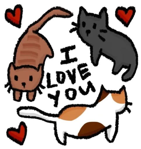 Sticker from the "пикчи и коти" sticker pack