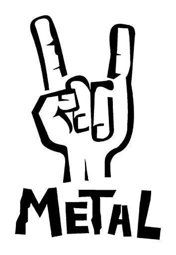 Sticker from the "MetaL \m/" sticker pack