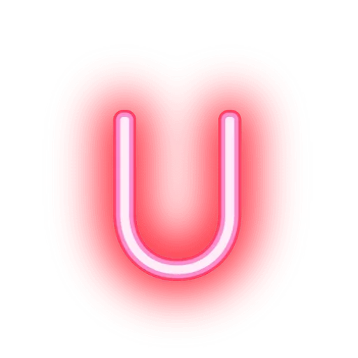 Sticker from the "Alphabets Neon" sticker pack