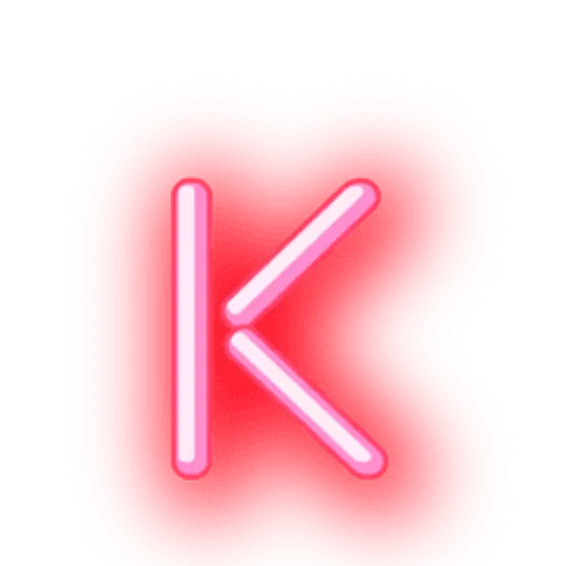 Sticker from the "Alphabets Neon" sticker pack