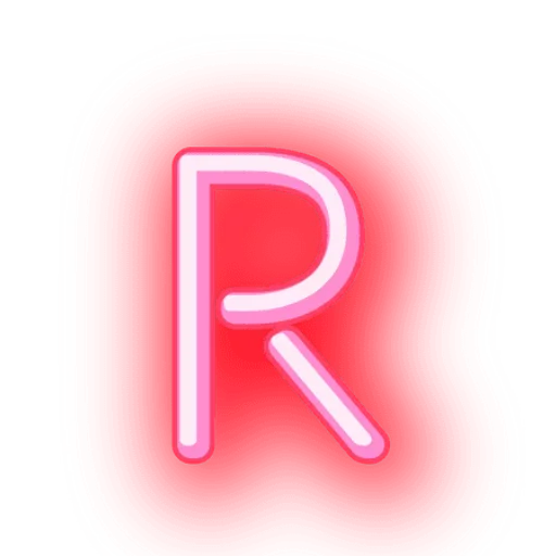 Sticker from the "Alphabets Neon" sticker pack