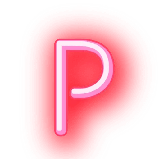 Sticker from the "Alphabets Neon" sticker pack