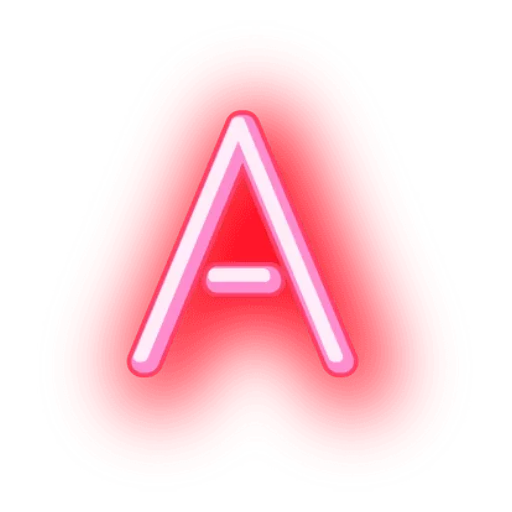 Sticker from the "Alphabets Neon" sticker pack