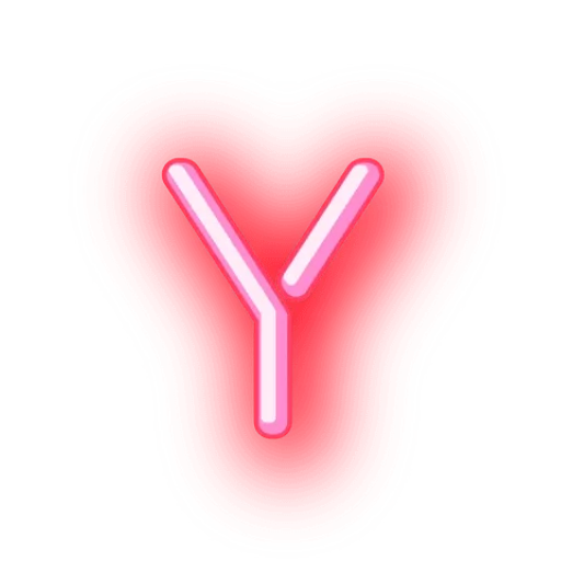 Sticker from the "Alphabets Neon" sticker pack