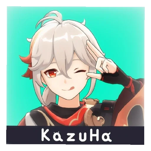 Sticker from the "Kazuha" sticker pack