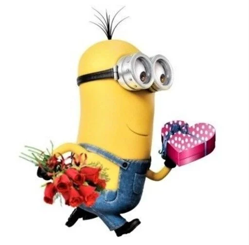 Sticker from the "minions_is_love" sticker pack