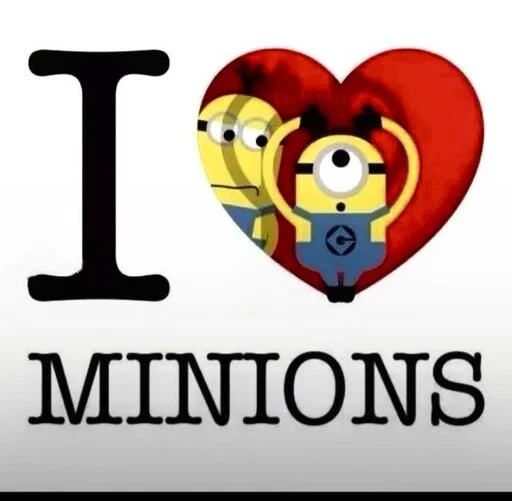 Sticker from the "minions_is_love" sticker pack