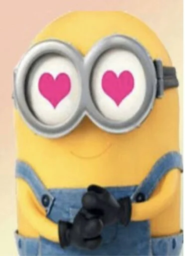 Sticker from the "minions_is_love" sticker pack