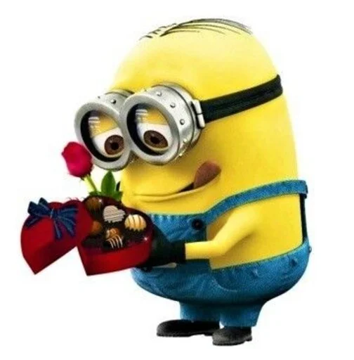 Sticker from the "minions_is_love" sticker pack