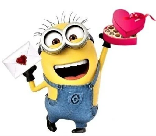 Sticker from the "minions_is_love" sticker pack