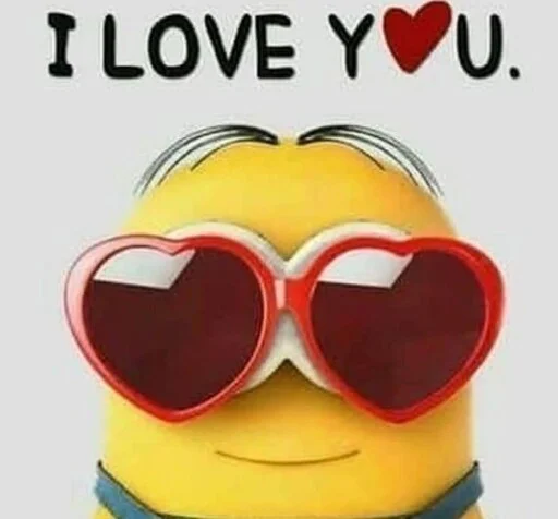 Sticker from the "minions_is_love" sticker pack