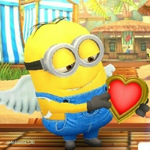 Sticker from the "minions_is_love" sticker pack