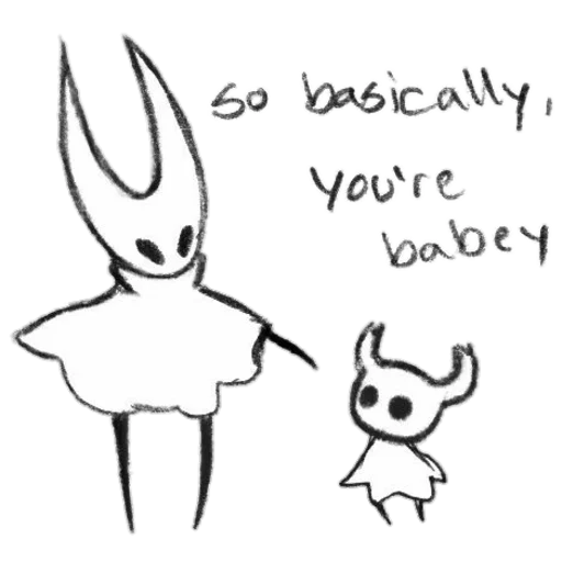 Sticker from the "Hollow Knight" sticker pack