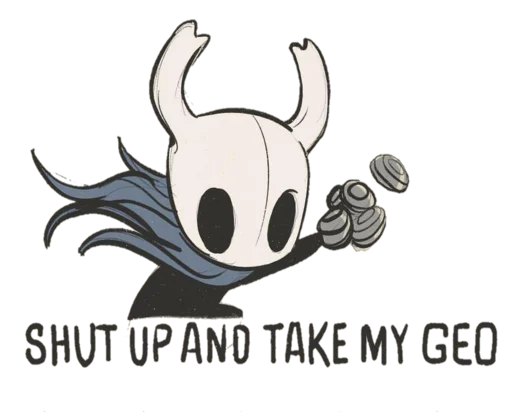 Sticker from the "Hollow Knight" sticker pack