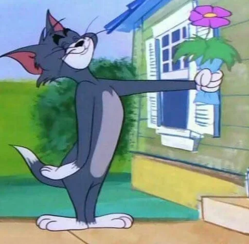 Стикер из набора "Tom And Jerry"