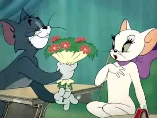 Стикер из набора "Tom And Jerry"