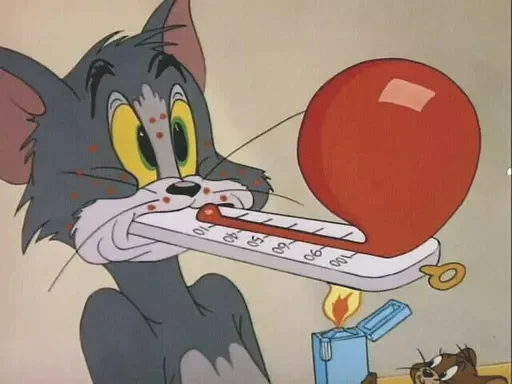 Стикер из набора "Tom And Jerry"