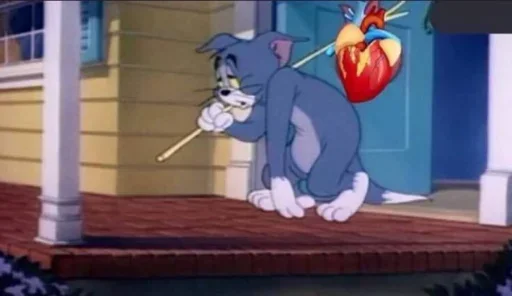 Стикер из набора "Tom And Jerry"