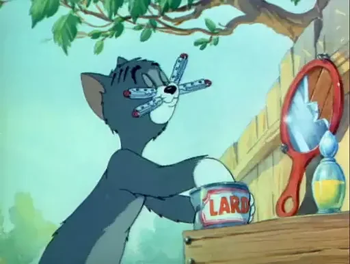 Стикер из набора "Tom And Jerry"