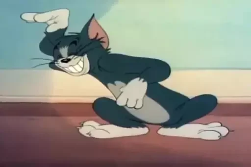 Стикер из набора "Tom And Jerry"